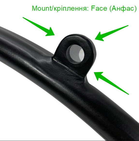 Повітряне кільце з двома кріпленнями та перекладиною (HOOP-2\P)