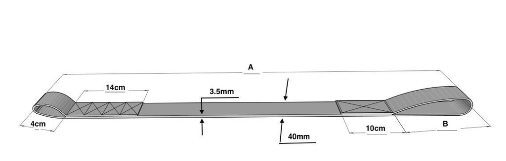Циркові повітряні ремені посилені у бавовні 40мм.