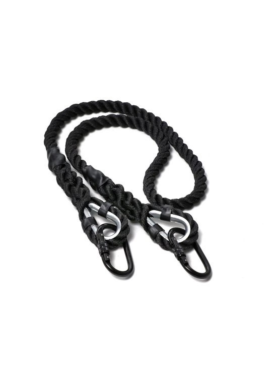 Чорний канат для підвіски кільця з одним кріпленням (капрон 20 мм)