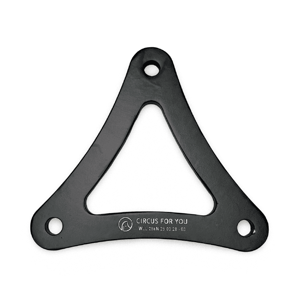 Triangular plate SOFT SHAPE for rigging 18 cm (steel)