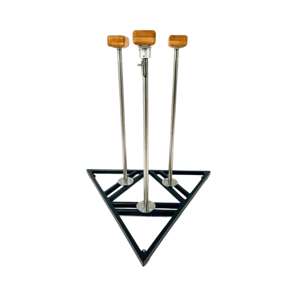 Handstand canes on triangle platform 