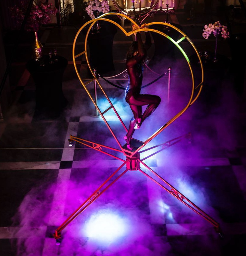 Double Lollipop lyra “Heart” (disassembles into 5 parts)