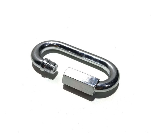 [10455] Oval Rapid carabiner with threaded sleeve (steel)   